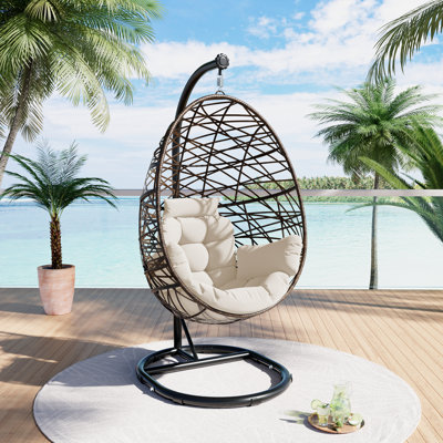 Indoor egg chair with stand best sale